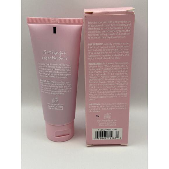 Girlactik Fruit Superfood Scrub + Rose oil Petal Gloss BNIB - Picture 7 of 12